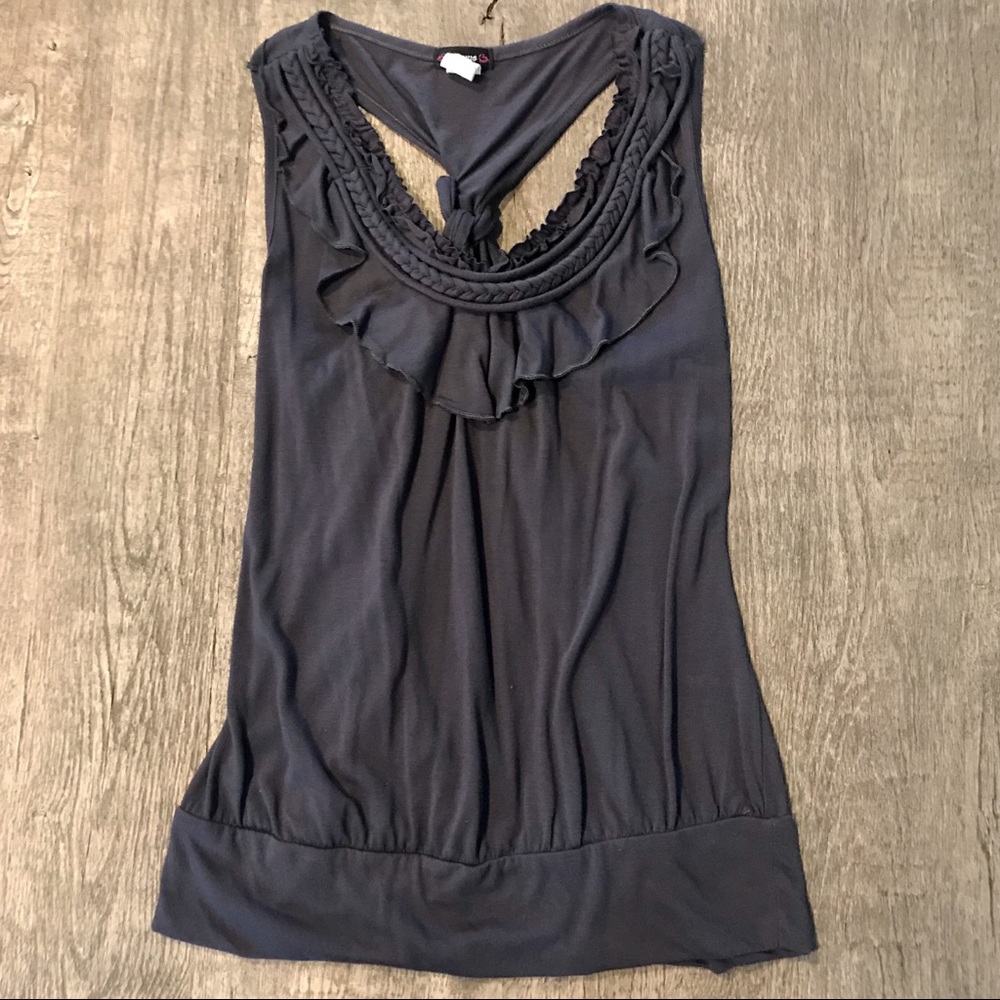 Racerback Tank with fun collar!